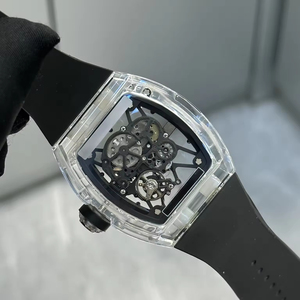 Reloj Mecánico para Hombre, Diseño de Caja Transparente 35-01, Correa de Caucho Negra, Esfera Totalmente Hueca, Reloj de Pulsera Moderno, Superventas 2026 - Product Image 6