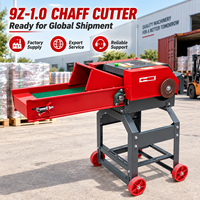 Vente en gros usine 9Z-1.0 Hacheuse de paille et de fourrage avec tapis roulant, Machine de découpe de fourrage vert