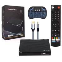 2025 V5 Pro VSee Box Octa Core RK3528 8K Kabel Mini Keyboard Backlit Remote Kontrol Suara Android 15 4GB+32GB WiFi 802.11ac