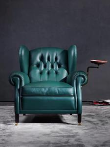 <span class=keywords><strong>Poltrona</strong></span> Wingback di lusso leggera sedia per il tempo libero classica americana del padrino 1919 sedia per sigari sedie per divani con fibbia a strappo - Product Image 2
