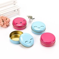 Boîte ronde de stockage de nourriture de mini étain de sucrerie mignonne pour la solution de stockage de sucre et de chocolat