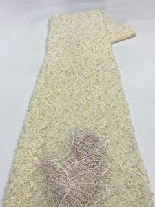 Elegante Tessuto in Pizzo Chantilly NI.AI, Tessuto in Pizzo di Lusso con Perline, Tessuto in Pizzo Africano con Perle per Matrimoni all'Ingrosso - Product Image 6