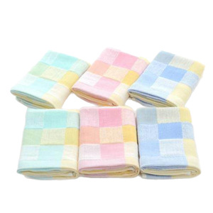 Toallita de algodón a cuadros para bebé, 27x50 cm, toalla de secado rápido y agradable para la piel, para uso como regalo para niños - Product Image 5