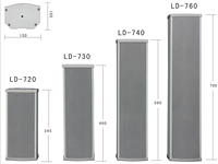 Système audio PA haute fidélité 60W étanche 110V, équipement audio, enceinte de sonorisation intérieure/extérieure, haut-parleur moderne mince en forme de pilier