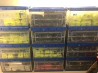Entrepôt robuste stockage supermarché commerce électronique livraison déménagement relocalisation empilable pliable boîte fourre-tout en plastique