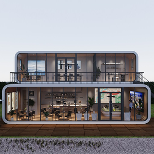 Lussuosa Casa Prefabbricata Apple Design Moderno a Doppio Strato con Balconi per Parchi Campeggi <span class=keywords><strong>Hotel</strong></span> - Product Image 3