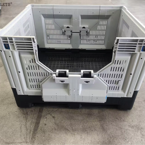 Contenedor Plegable Apilable de Plástico Resistente de 1200*1000*810mm, Caja Plegable para Logística y Almacenamiento de Frutas - Product Image 1
