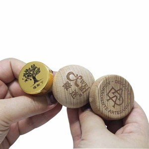 Tappo per bottiglia di sughero sintetico di lusso a forma di T/liquori in legno ricaricabile tappo superiore - Product Image 2