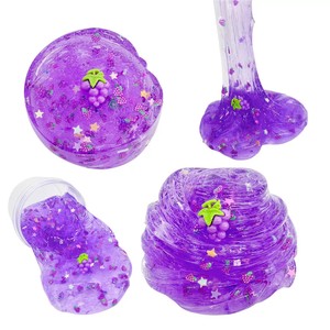 CHENXI Kit de Slime con Dijes de Frutas para Niños, Juguete Educativo Personalizado para Aliviar el Estrés, Ideal para Fiestas Infantiles - Product Image 2