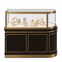 Conception d'aménagement intérieur de bijouterie de luxe, présentoirs haut de gamme pour bijoux et montres, mobilier sur mesure pour bijouterie