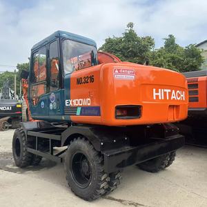 Excavadora de Ruedas HITACHI Modelo 2023 EX100 EX100WD de 10 Toneladas, con Rodamientos Potentes, Alto Rendimiento y Equipo de Construcción Confiable - Product Image 3