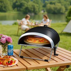 Modern Outdoor Patio Stainless Steel Italian Pizza Oven-Portable Charcoal/Wood-Fired <strong>Masonry</strong> Oven for Roasting Baking &amp; Grilling - Product Image 1