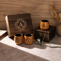 Chopes à bière vintage en bois écologiques - Accessoires de bar pour la maison, les mariages et le camping