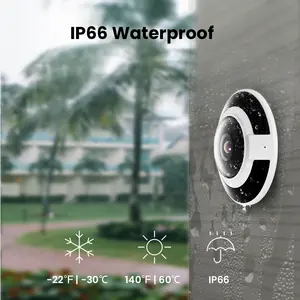 Câmera olho de peixe poe heatmap de fabricação profissional lente ultra grande angular imagem panorâmica de 360 graus câmera olho de peixe 6mp ip