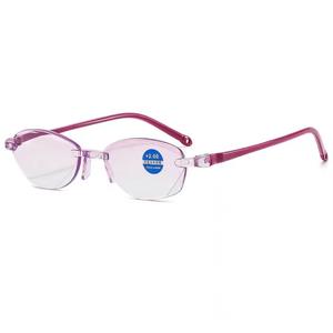 Lunettes de lecture pour femmes, monture PC, verres AC, anti-lumière bleue, zoom intelligent, pour personnes d'âge moyen et âgées - Product Image 1