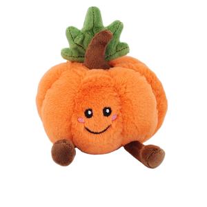 कारखाने कस्टम हेलोलीन कद्दू प्लग टॉय नया पॉलिएस्टर कढ़ाई भरा हुआ पशु पीपी कपास तनाव राहत ओएम - Product Image 5