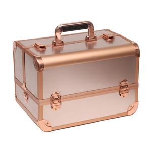 Maletín <span class=keywords><strong>de</strong></span> <span class=keywords><strong>Maquillaje</strong></span> Profesional <span class=keywords><strong>de</strong></span> Aluminio Recién Llegado, Estuche Cosmético y Valija Portátil para Viajes en Tren - Product Image 4