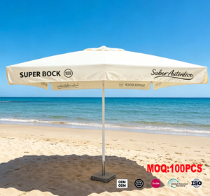 Sombrilla de Jardín Cuadrada de <span class=keywords><strong>3x3</strong></span> Metros, Fácil de Abrir y Plegar, Marca Super Bock Beer - Product Image 1