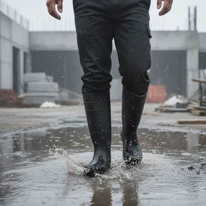 รองเท้าบูทยางกันน้ำ <span class=keywords><strong>PVC</strong></span> สำหรับงานอุตสาหกรรม หัวเหล็ก ป้องกันอันตราย ขายส่ง สำหรับผู้ชาย จากผู้ผลิต - Product Image 6