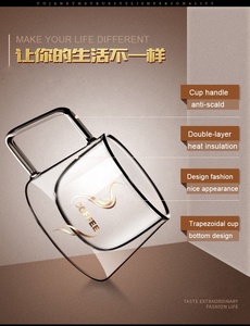 Wholesale Gift <strong>Funky</strong> Eco Friendly Double Walled Glass Coffee <strong>Mug</strong> for Specialty Coffee Drinks - Product Image 6