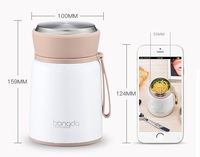 Boîte à Lunch isolée en acier, produits pour la nourriture, pot à Lunch sous vide avec cuillère
