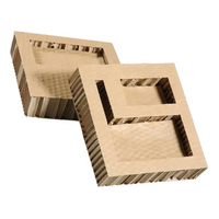 Prix d'usine Conception personnalisée à faible quantité minimale de commande Cartons/feuilles ondulés en nid d'abeille en papier kraft haute résistance
