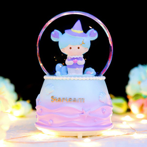 Nueva Caja Musical de Cristal con Diseño de Castillo de Princesas, Bola de Cristal Creativa con Agua, Adorno Decorativo de Escritorio - Product Image 6