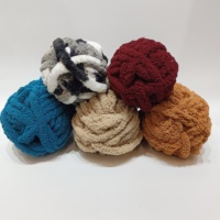 Giant for Arm Knitting Blanket Yarn Chunky Jumbo Chenille Yarn 100% Polyester Big Bernat Velvet Yarn