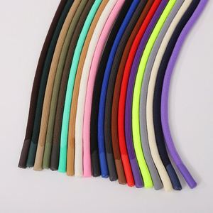 7mm 8mm Polyester Drawcord Round Cord Colorful Drawstring Rope Drawtstring Cord for Shoes Garments Packaging With Drip Head - Product Image 1