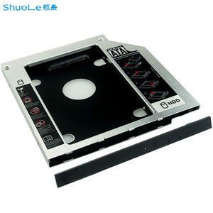 ShuoLe - Carcasa de Aluminio para Disco Duro de 12,7 mm, Compartimento para Unidad Óptica de Laptop, 2,5 Pulgadas, SATA3, para Reemplazo de Disco Duro SSD - Product Image 1