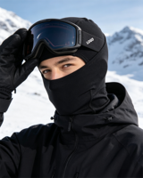 Masque de ski intégral personnalisé avec logo, balaclava unisexe, tissu Spandex Hyperwarm, masque thermique pour la randonnée et le ski