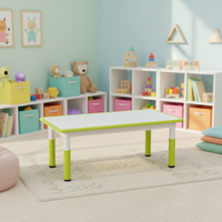 Ensemble table et chaise ergonomique, réglable, portable, écologique et sécuritaire pour enfants, idéal pour la maternelle, le dessin, les repas et l'apprentissage
