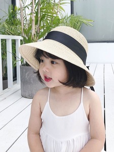 YD255 <span class=keywords><strong>Sombrero</strong></span> de Paja para Mujer, Estilo Vaquero, con Lazo y Ala Ancha, para Mamá e Hija, para el Verano, Playa, Niños - Product Image 5