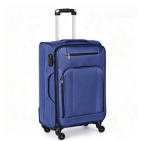 Valise trolley de qualité supérieure en tissu Oxford pour affaires avec compartiment pour ordinateur portable et roulettes silencieuses