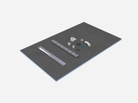 Receveur de douche LUX Industrial XPS en polystyrène, design européen, modèle LUX-ST, garantie de plus de 5 ans