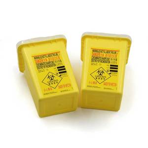 बायोखतरे सुई और सिरिंज निपटान बिन 1 एल शार्क कंटेनर - Product Image 1