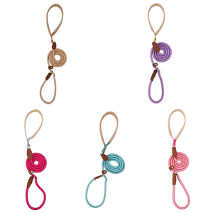 Vendita calda accessori per animali in Nylon con guinzagli per cani e gatti di colore Macaron per l'incisione per evitare la carica esplosiva - Product Image 1