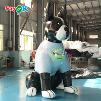 Sayok 10ft géant gonflable chien dessin animé personnalisé PVC gonflable chien Mannequin pour la publicité
