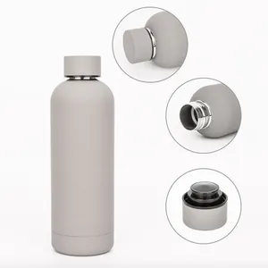Botella de agua al vacío de doble pared, termo aislado, 2023 ml, nuevo diseño, el mejor producto, moda 500