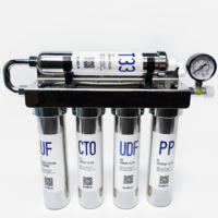 Filtre à eau UF pour toute la maison en acier inoxydable, système de purification d'eau manuel à ultrafiltration à 5 étages pour les ménages