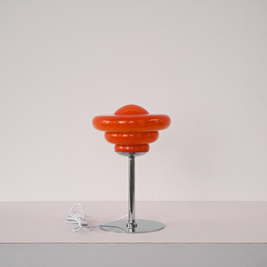 Lámpara de Ambiente Estilo Coreano, Lámpara de Mesa Decorativa con Diseño de Concha Estilo Bauhaus Antiguo, Alimentación USB, Control de Botón - Product Image 3