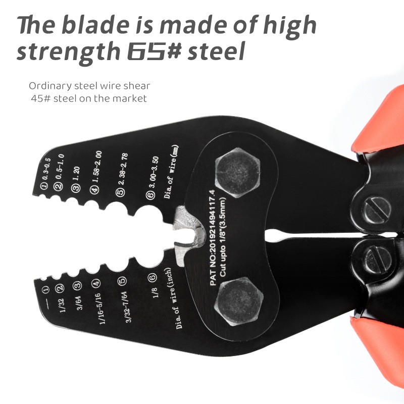 Stainless steel wire rope 8-shaped aluminum sleeve crimping pliers ...