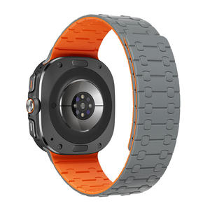 Factory Wholesale Luxury Silicone <b>Watch</b> Strap for for <b>Watch</b> Ultra Magnetic Clasp 240mm Band - Product Image 4
