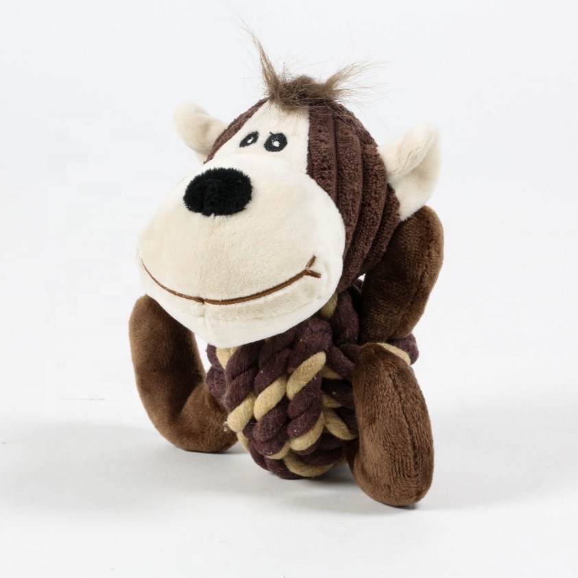 Игрушки-веревки для собак с шариками, мягкие игрушки-животные для жевания собак, бесплатный образец