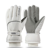 Gants de ski pour l'hiver, pour la conduite en plein air, pour les motos, coupe-vent, imperméables et résistants au froid, pour hommes, avec écran tactile, antidérapants et en velours