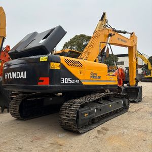 Excavatrice sur chenilles Hyundai 305LC-9T d'occasion de haute qualité Moteur Cummins efficace bon marché à vendre - Product Image 1