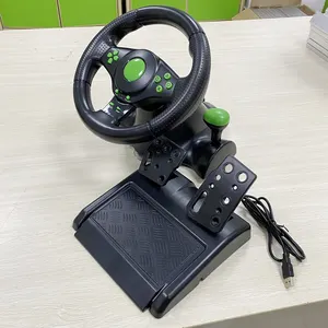 Volante SWT per x360 P s2 <span class=keywords><strong>ps</strong></span> <span class=keywords><strong>3</strong></span> PC USB con Vibrazione e Ritorno a Molla Cambio 4 in 1 Volante da Gioco - Product Image 1
