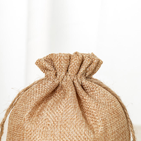 Pochette cadeau en toile de jute écologique, sac à bijoux imprimé numériquement, sac en jute, sacs d'emballage personnalisables