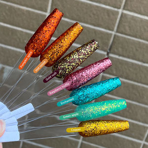 ผงอะคริลิคแวววาว14สีสำหรับต่อเล็บแกะสลักแบบฝรั่งเศส - Product Image 2