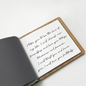 Livre de messages de mariage en bois Souvenir de connexion pour les mariages et anniversaires <span class=keywords><strong>Album</strong></span> photo avec commentaires d'invité Cadeau d'anniversaire - Product Image 6